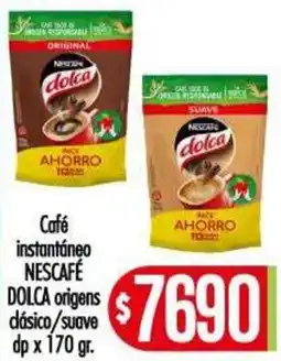 Supermercados Caracol Nescafé dolca café instantáneo origens dásico/suave dp oferta
