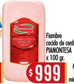 Supermercados Caracol Piamontesa fiambre cocido de pata de cerdo oferta