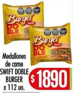 Supermercados Caracol Swift doble medallones de carne burger oferta