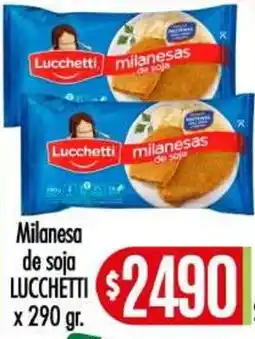 Supermercados Caracol Lucchetti milanesas de soja oferta