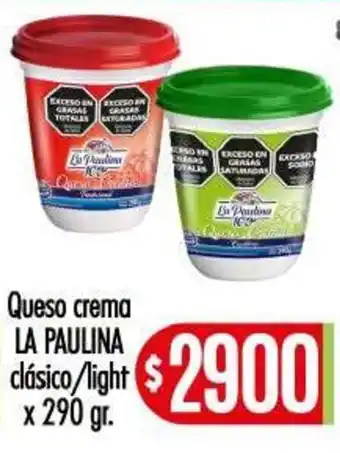 Supermercados Caracol La paulina queso crema clásico/light oferta
