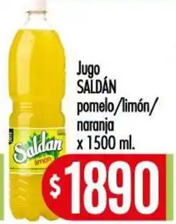 Supermercados Caracol Saldán jugo pomelo/limón/naranja oferta