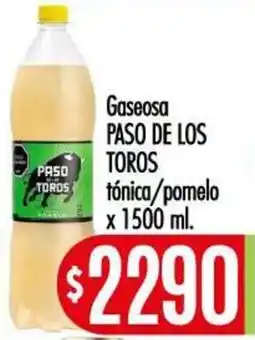 Supermercados Caracol Paso toros gaseosa tónica/pomelo oferta