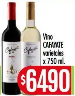 Supermercados Caracol Cafayate vini varietales oferta