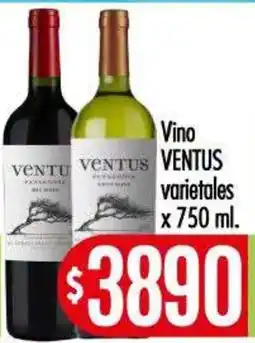 Supermercados Caracol Ventus vino varietales oferta