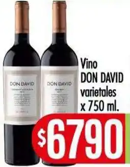 Supermercados Caracol Don david vino varietales oferta