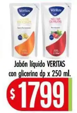 Supermercados Caracol Veritas jabón líquido oferta