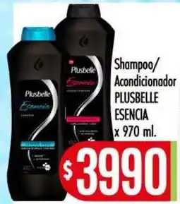 Supermercados Caracol Plusbelle shampoo/ acondicionador plusbelle esencia oferta