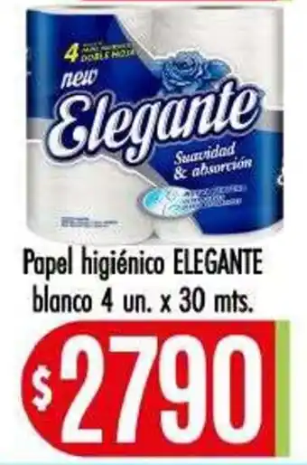 Supermercados Caracol Elegante papel higiénico blanco oferta