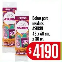 Supermercados Caracol Fuertes bolsas para residuos asurin oferta