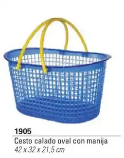 Colombraro Cesto calado oval con manija oferta