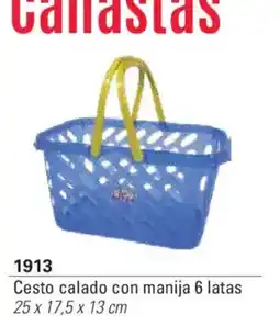 Colombraro Cestos calados con manija 6 latas oferta