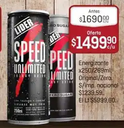 El Nene Lider energizante original/zero. s/imp. nacional oferta