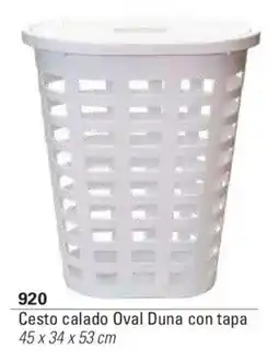 Colombraro Duna cesto calado oval con tapa oferta