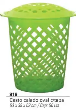 Colombraro Cesto calado oval c/tapa oferta