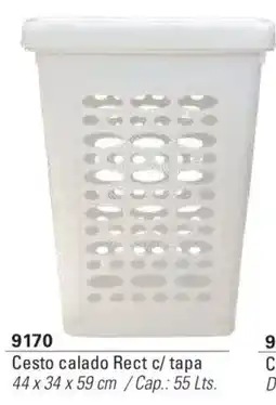Colombraro Cesto calado Rect c/tapa oferta