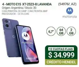 Hendel motorola moto e15 oferta