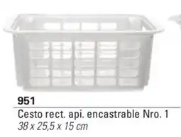 Colombraro Cesto rect. api. encastrable oferta