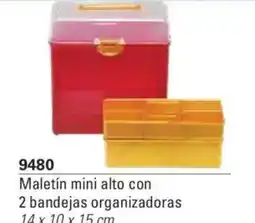 Colombraro Maletín mini alto con 2 bandejas organizadoras oferta
