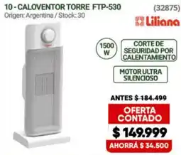 Hendel Liliana caloventor torre ftp-530 oferta