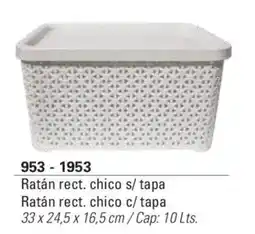 Colombraro 953 ratán rect. chico oferta