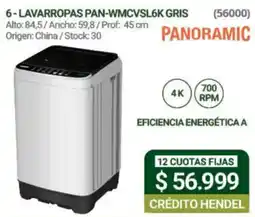 Hendel Panoramic lavarropas oferta
