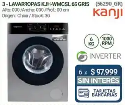 Hendel Kanji lavarropas kjh-wmcs1 6s gris oferta
