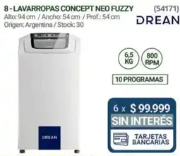 Hendel Drean lavarropas concept neo fuzzy oferta