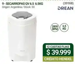 Hendel Drean secarropas qv 6.5kg oferta