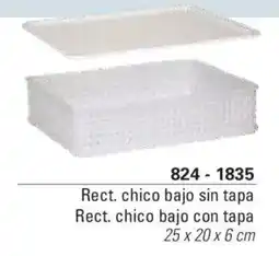 Colombraro Rect. chico bajo sin tapa oferta