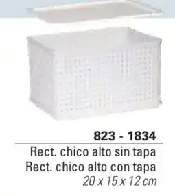 Colombraro Rect. chico alto sin tapa oferta