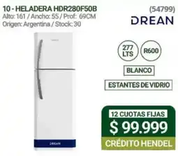 Hendel Drean heladera oferta