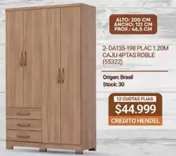 Hendel Hendel cajonero 4ptas roble oferta
