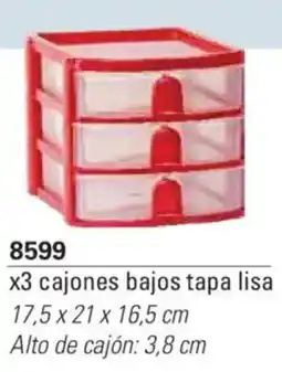 Colombraro Cajones bajos tapa lisa oferta