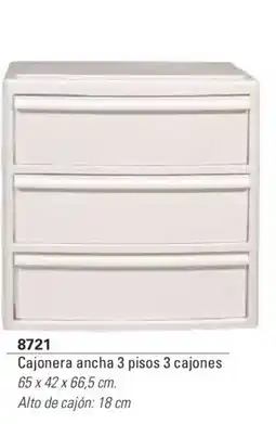 Colombraro Cajonera ancha 3 pisos 3 cajones oferta