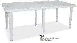 Colombraro Mesa rectangular 6 patas oferta