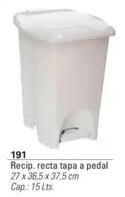 Colombraro Recip. recta tapa a pedal oferta