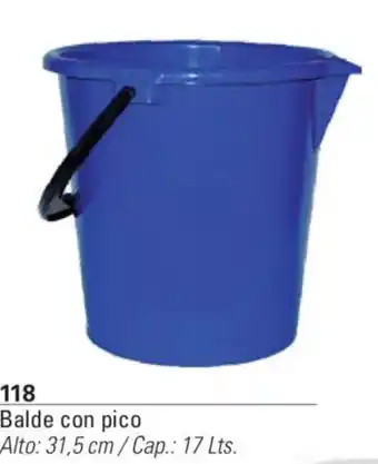 Balde con pico