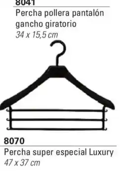 Colombraro Percha pollera pantalón gancho giratorio oferta
