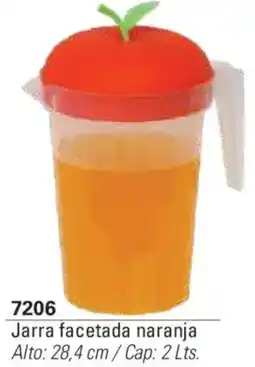 Colombraro Jarra facetada naranja oferta