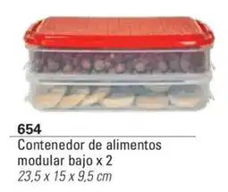 Colombraro Contenedor de alimentos modular bajo x 2 oferta