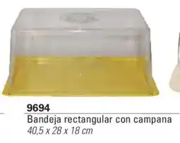 Colombraro Bandeja rectangular con campana oferta