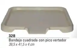 Colombraro Bandeja cuadrada con pico vertedor oferta