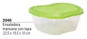 Ensaladera manzana con tapa