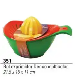 Colombraro Decco bol exprimidor multicolor oferta