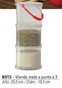 Colombraro Vianda mate a punto x 3 oferta