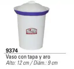 Colombraro Vaso con tapa y aro oferta