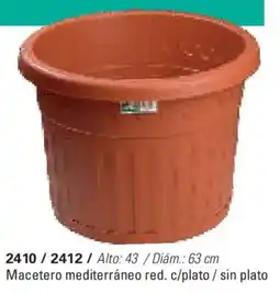 Colombraro Macetero mediterráneo red. oferta