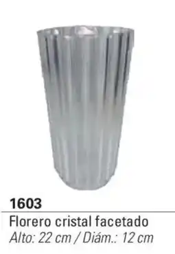 Colombraro Florero cristal facetado oferta