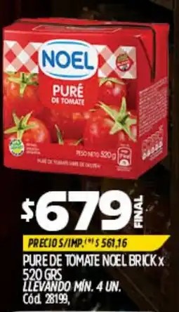 Supermercados Yaguar Noel pure de tomate oferta